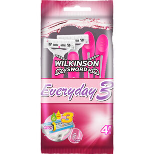 Wilkinson Sword Everyday 3 Jednorazowe Maszynki Do Golenia Dla Kobiet 4 Sztuki