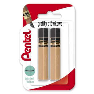 Pentel Grafity ołłówkowe Hi-Polymer 0,5 mm, B x 2 szt