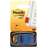 Post-It Zakładki indeksujące (680-2), PP, 25,4x43,2mm, 50 kart., niebieskie [BIURO]