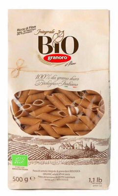 Granoro Makaron Mezze Penne Rigate Pełnoz. Bio 500 G