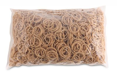 Office Products Gumki Recepturki średnica 25mm, 1,5x1,5mm, 60% kauczuku, 1000g, zgrzewka, naturalne