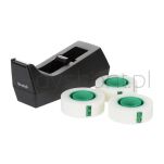Scotch Taśma Biurowa Magic™ (Sm3-12), Matowa, Z Dyspenserem, 19Mm, 33M, 3Szt., Podajnik C-38 Czarny Gratis - 3