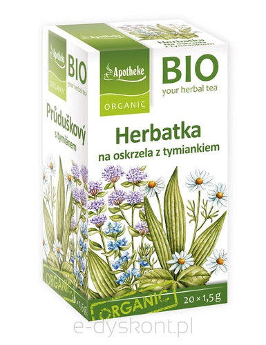 Herbatka Na Oskrzela Z Tymiankiem Bio (20 X 1,5 G) 30 G - Apotheke [BIO]