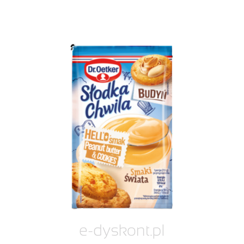 Dr. Oetker Słodka Chwila Budyń smak peanut butter & cookies 43g