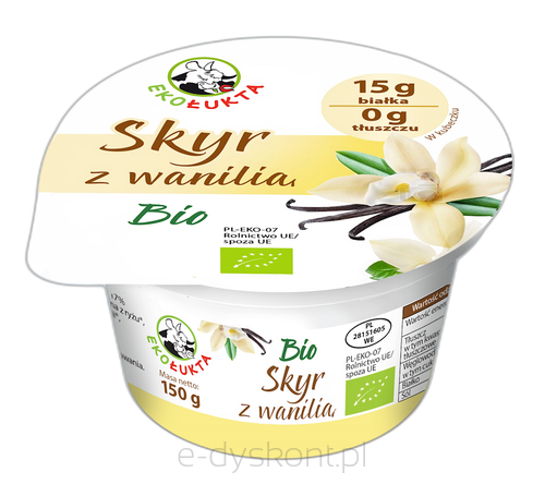 Jogurt Skyr Typu Islandzkiego Z Wanilią Bio 150 G - Eko Łukta [BIO]