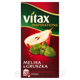 Vitax Herbata Inspiracje MelisaGruszka 20 Torebek X 2G