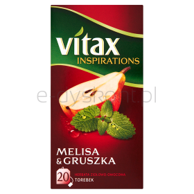 Vitax Herbata Inspiracje Melisa Gruszka 20 Torebek X 2G