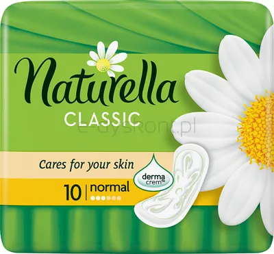 Naturella Podpaski Bez Skrzydełek Classic Camomile 10 Sztuk