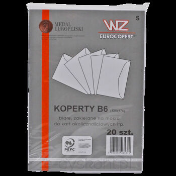 Koperta B-6 OFFSET 80 g, Couvertic, F-20