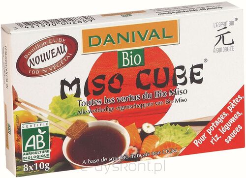 Miso Kostki Bio (8 X 10 G) 80 G - Danival [BIO]