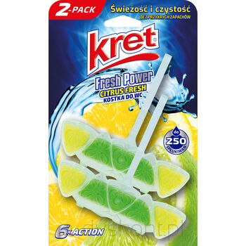 Kret Kostka Wc Fresh Power Citrus Fresh 2X40G