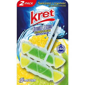 Kret Kostka Wc Fresh Power Citrus Fresh 2X40G