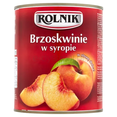 Rolnik Brzoskwinie W Syropie 850 Ml 