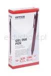 Office Products Długopis automatyczny żelowy  gr. linii 0,25mm, dł. linii 1200m, czerwony - 4