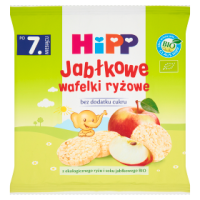 Hipp Bio Jabłkowe Wafelki Ryżowe Po 7 Miesiącu 30 G