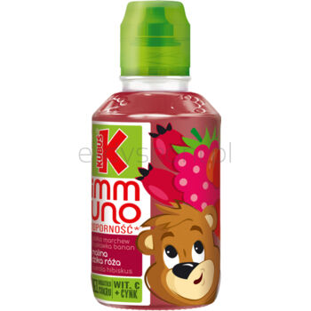 Kubuś Immuno odporność Sok malina acerola dzika róża 200 ml