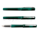 Platinum Pióro wieczne Prefounte Dark Emerald, F, W Plastikowym Opakowaniu, Na Blistrze, Zielone - 5