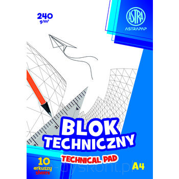 Astra Blok techniczny ASTRAPAP A4 240g 10 ark