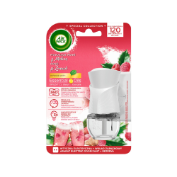 Air Wick Elektryczny Odświeżacz Powietrza Musujące Rose z Maliną Komplet 19 ml 
