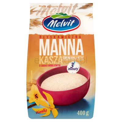 Melvit Kasza Manna Błyskawiczna Waniliowa 400G