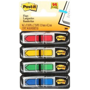 Zakładki Indeksujące Post-It (684-Arr3), Pp, 11,9X43,1Mm, Strzałka, 4X24 Kart., Mix Kolorów