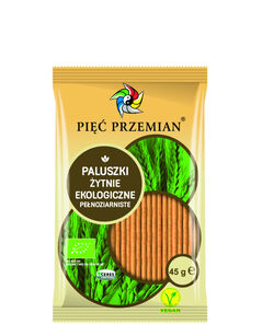 Paluszki Żytnie Pełnoziarniste Bio 45 G - Pięć Przemian [BIO]