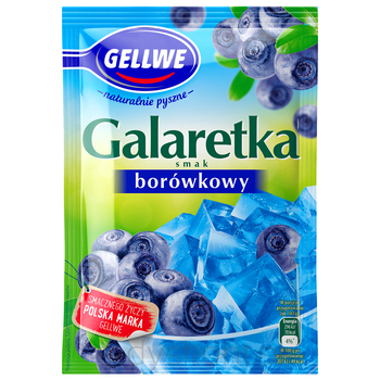 Gellwe Galaretka Smak Borówkowy 72G