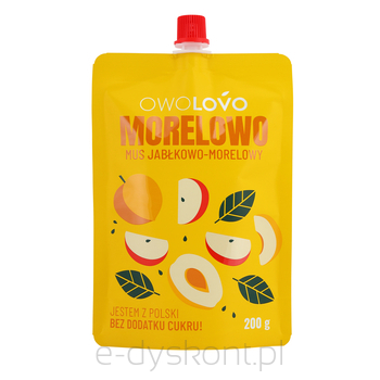 Owolovo Mus Jabłkowo-Morelowy 200G * Morelowo 