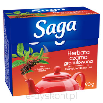 Saga Herbata Czarna Granulowana 90G