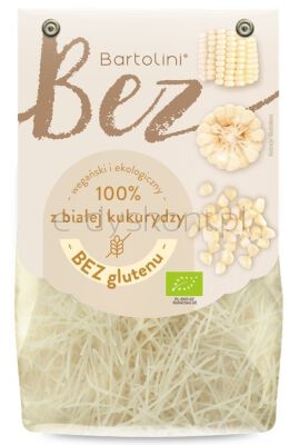 Bartolini Makaron Ekologiczny bezglutenowy z białej kukurydzy 250g krajanka
