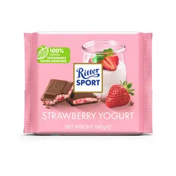 Ritter Sport Czekolada Mleczna Jogurt Truskawka 100G