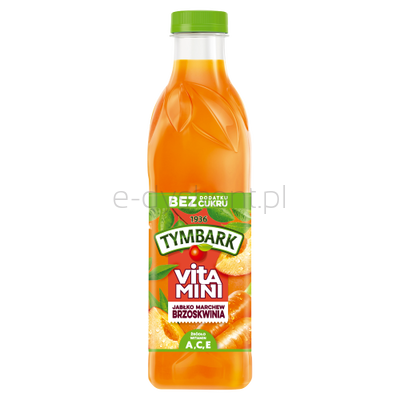 Tymbark Vitamini 100% Sok Jabłko Marchew Brzoskwinia 1 L