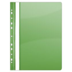 Donau Skoroszyt PVC, A4, twardy, 150/160mikr., wpinany, zielony 