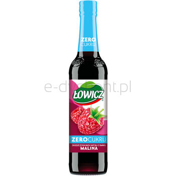 ŁOWICZ zagęszczająca baza napoju malina zero cukru 400 ml