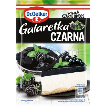 Dr. Oetker Galaretka Czarna Smak Czarne Owoce 70 G
