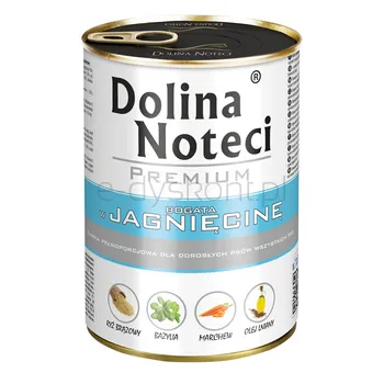 Dolina Noteci Premium Mokra karma dla psów jagnięcina puszka 400 g