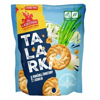 Lajkonik Talarki o smaku kwaśnej śmietany z cebulką 100g