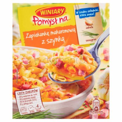 Winiary Pomysł Na... Zapiekanka Makaronowa Z Szynką 35G