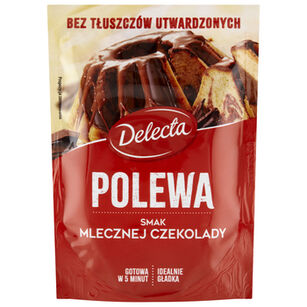 Delecta Polewa Smak Mlecznej Czekolady Twarda 100G 