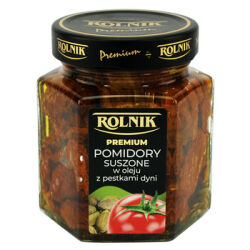 Rolnik Pomidory Suszone w oleju z pestkami dyni 280 g