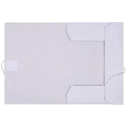 Teczka wiązana OFFICE PRODUCTS Budget Pro, karton, biała wewn., A4, 250gsm, 3-skrz., biała