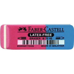 Gumka faber-castell naturalna ołówek/atrament duża 1 szt. blister