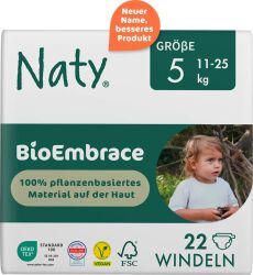 Eco By Naty Ekologiczne pieluchy jednorazowe, rozmiar 5, 11-25 kg, 22 szt