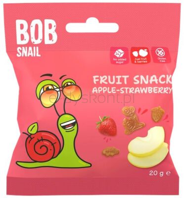 Bob Snail Przekąska Jabłko Truskawka 20G