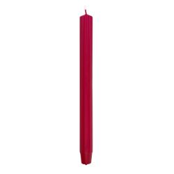 Donau HOME Świeca stołowa długa ryflowana 25x300 mm, 4 szt., czerwona
