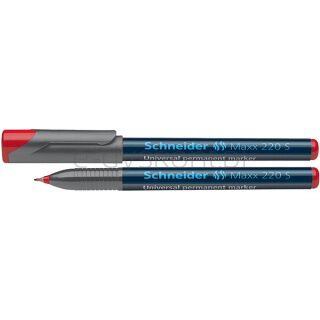 Schneider Foliopis permanentny Maxx 220 S, 0,4mm, czerwony [BIURO]