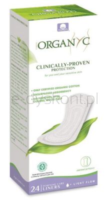 Organ(Y)C Wkładki higieniczne, ultra cienki 24szt BIO