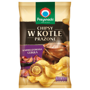 Przysnacki Chipsy W Kotle Prażone Karmelizowana Cebula 125G