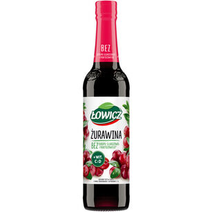 Łowicz Syrop Suplement Diety O Smaku Żurawinowym 400 Ml