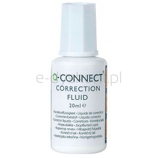 Q-Connect Korektor w Płynie z pędzelkiem, 20ml